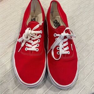 Vans men’s Red Canvas sneakers